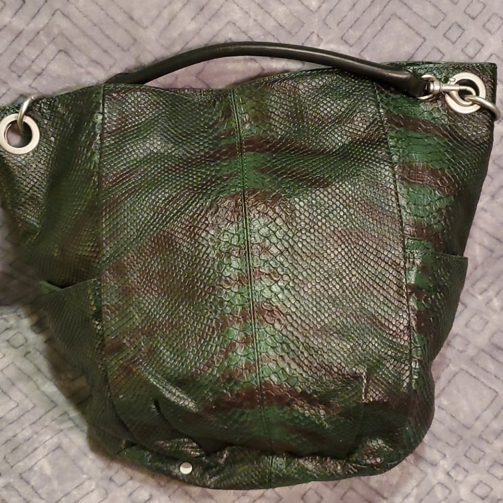 Textured Snake Print Liebeskind Purse - image 2